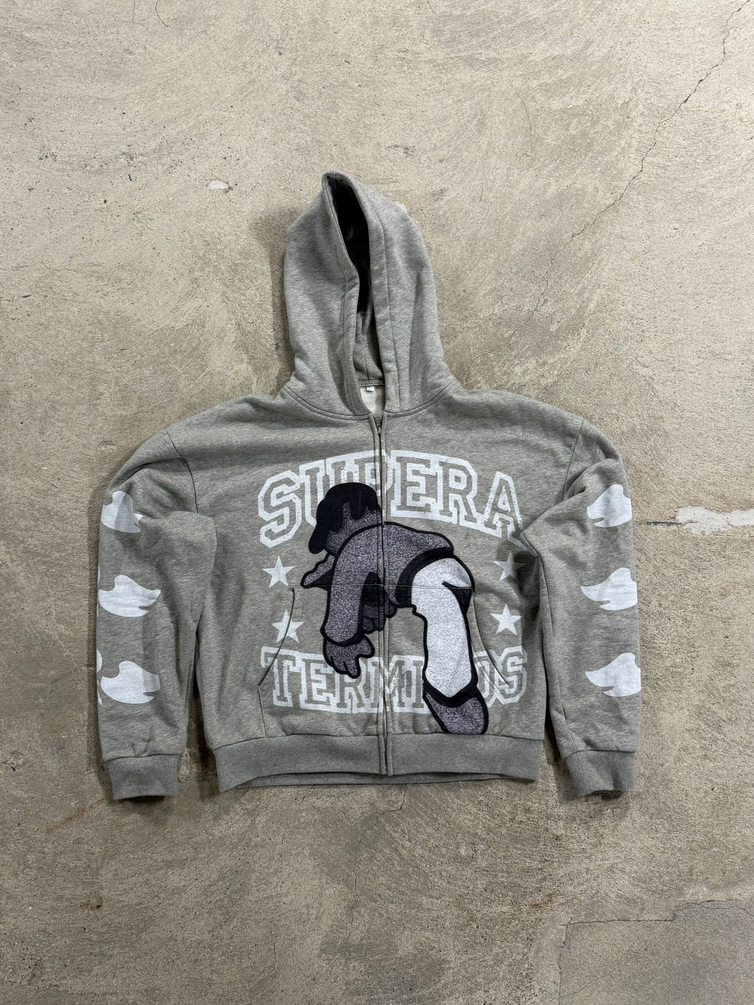 Gray Supera Terminos Zip UP