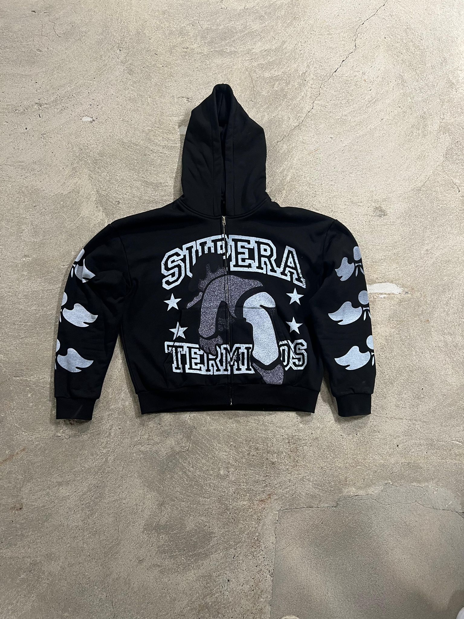 Black Supera Terminos Zip UP
